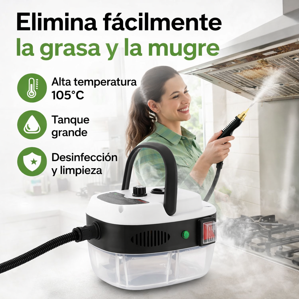 ¿Cansado de refregar y que no quede limpio? llego la solución máquina a vapor 🔥