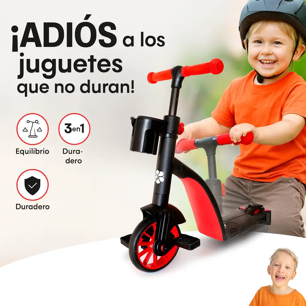 Triciclo 3 en 1 🎁 El regalo que sí usan… y no abandonan a los días