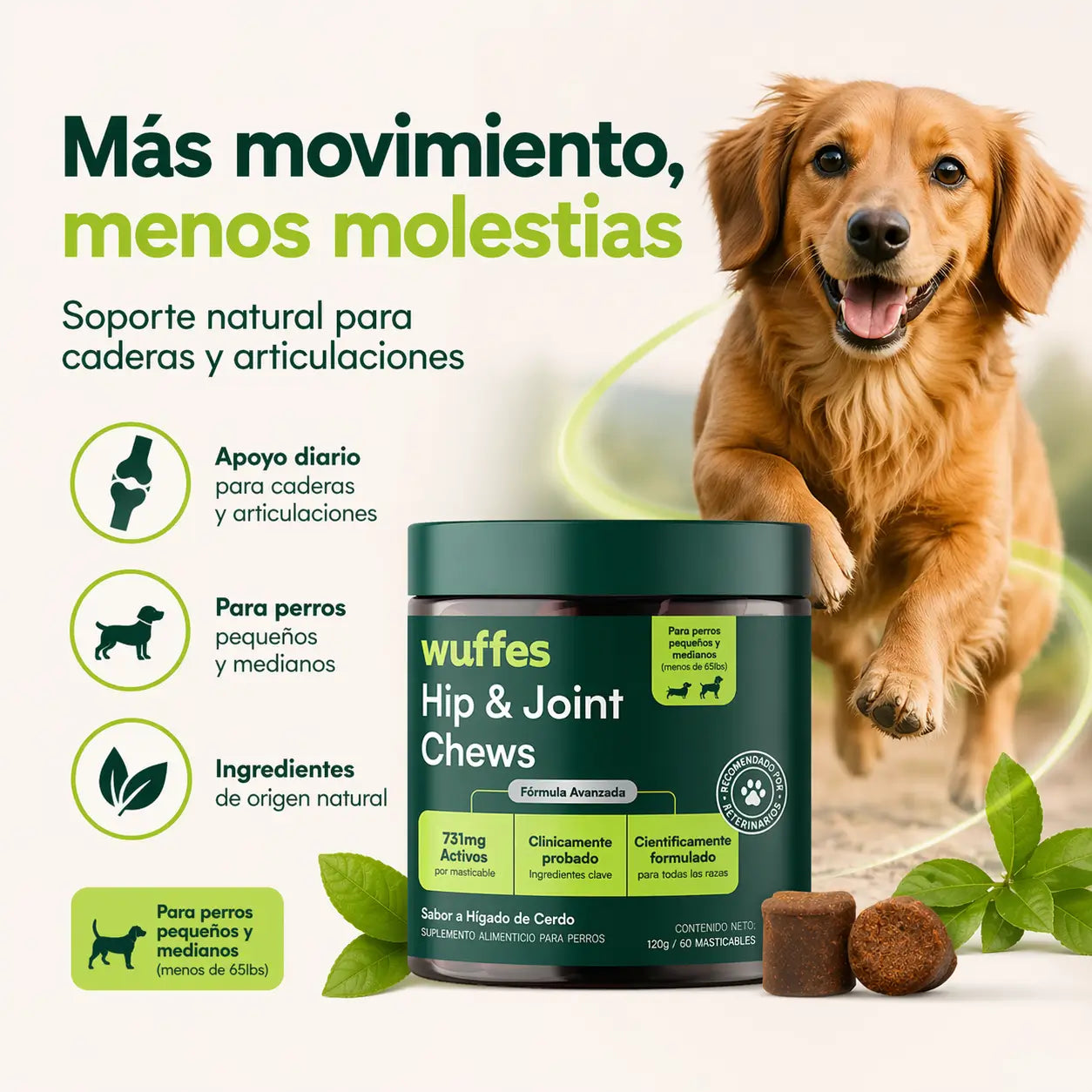 Las Gomitas Articulares para Perros que están devolviendo la vida a miles de mascotas: sin dolor, más movilidad y energía de cachorro — 3 meses de tratamiento, paga al recibir en tu casa.