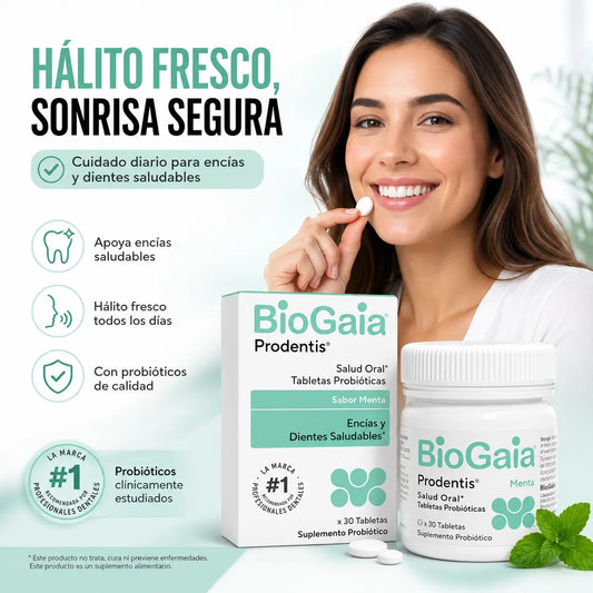 🦷 BioGaia — Probiótico Oral para El Mal Aliento