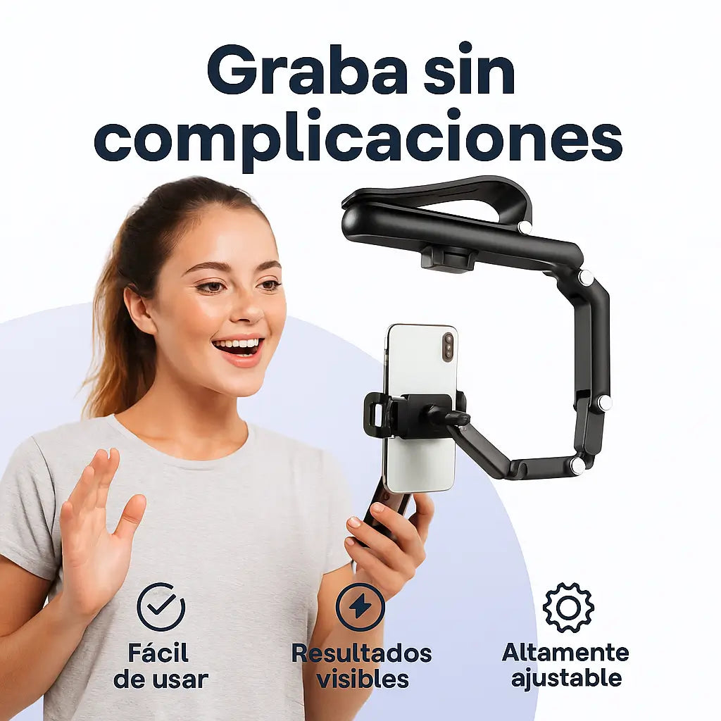 Soporte Universal 360° para Celular ®-Graba contenido y usalo para tu carro