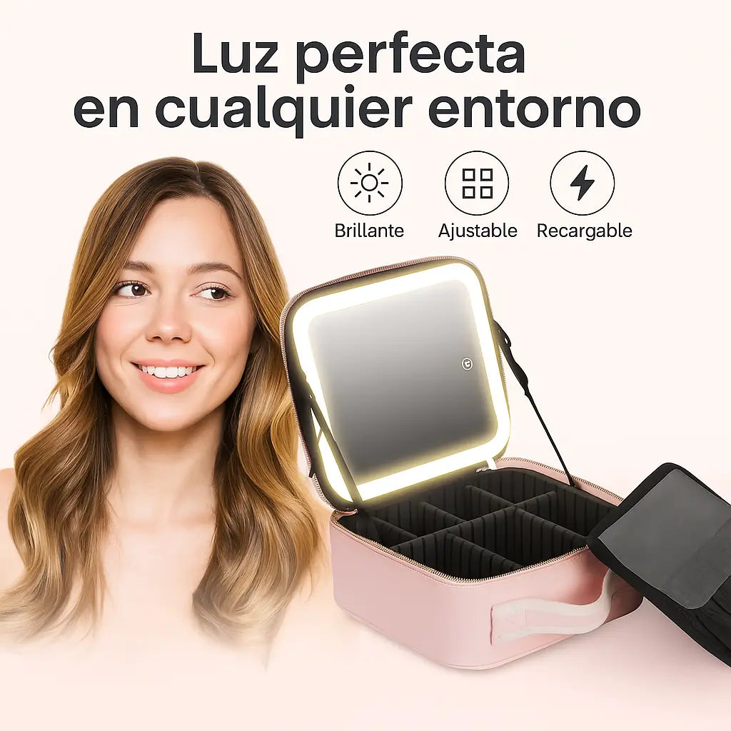 Organizador De Maquillaje y Joyero con Espejo