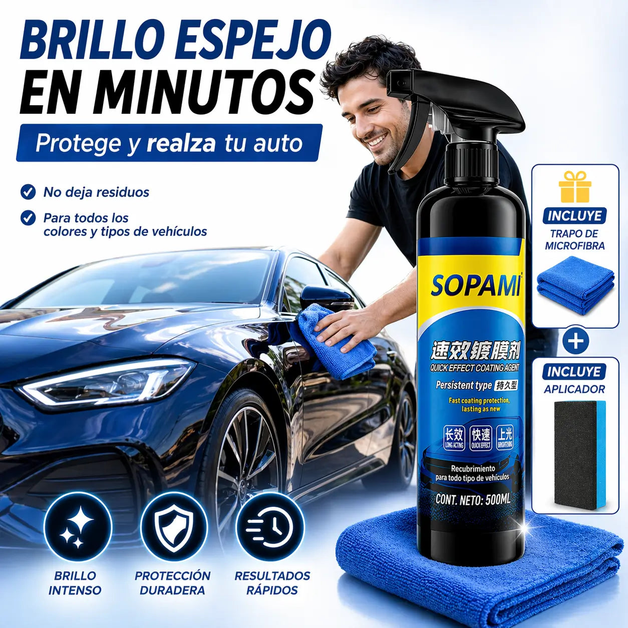 El spray que usan los detailers profesionales: limpia, protege y deja tu carro brillando como recién salido del concesionario en 3 minutos