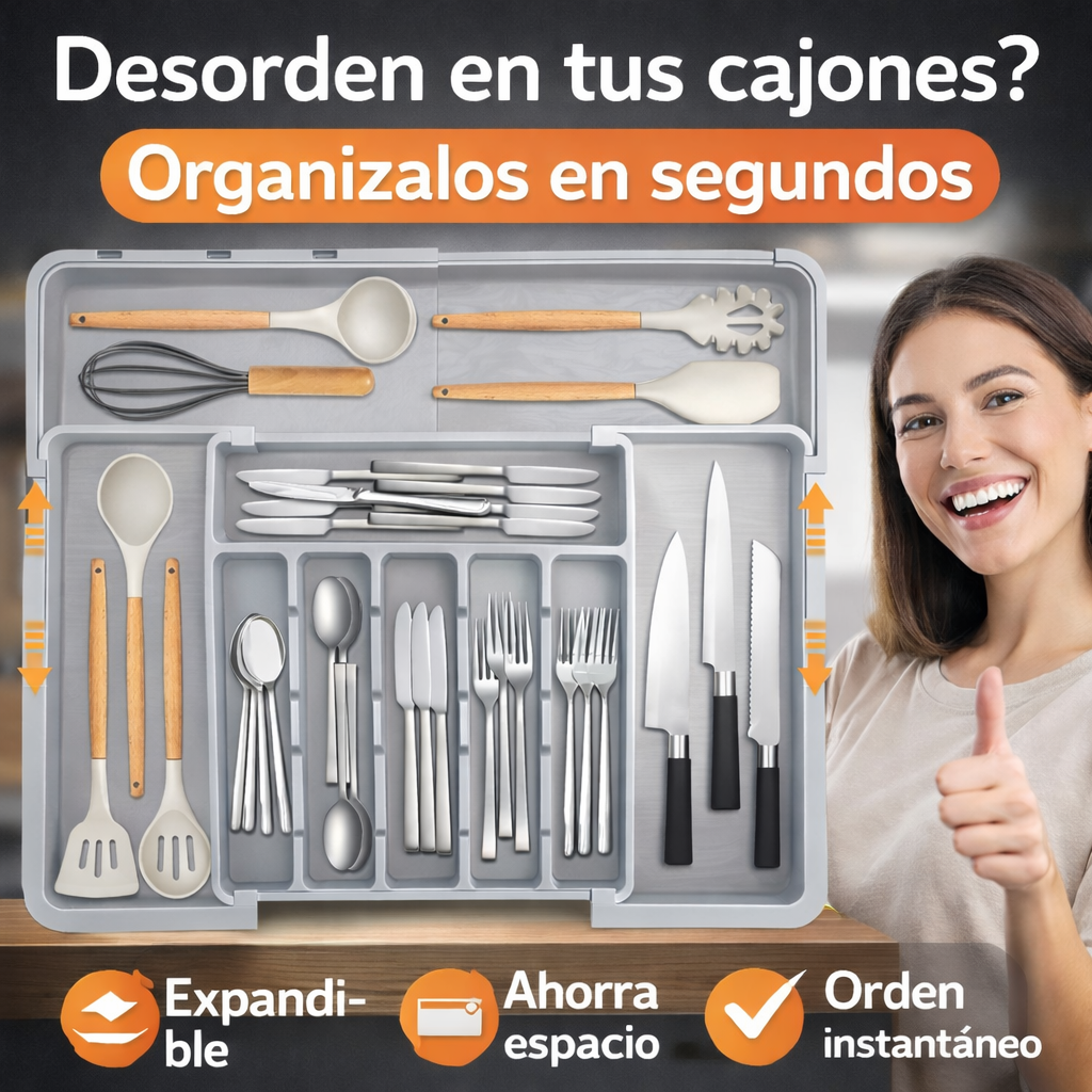 El fin del desorden en tus cajones: organiza todos tus cubiertos en un solo lugar