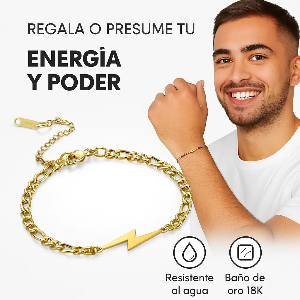 ⚡ Collar Lightning 18K — Brilla con poder y estilo a toda velocidad