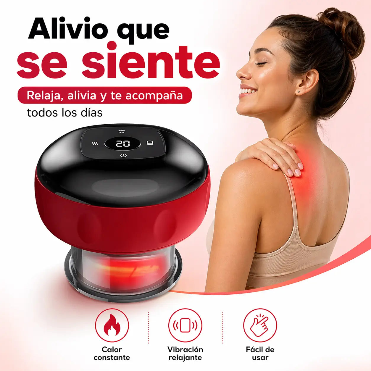 El masajeador con ventosas que los fisioterapeutas no quieren que conozcas:  elimina nudos y tensión en 15 minutos
