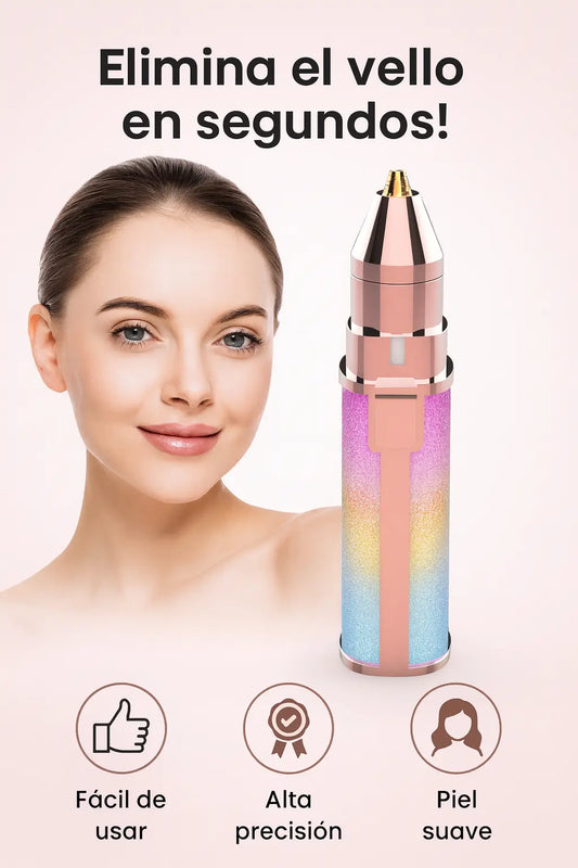 Depilador Facial "SoftTouch": Cejas y Rostro Perfectos en Segundos y Sin Dolor.