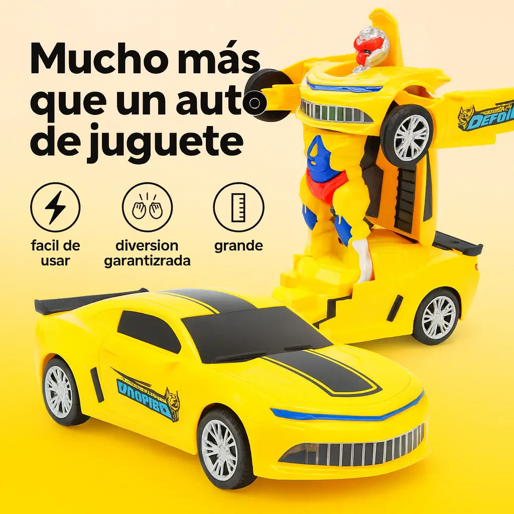 Carro Transformable-De Súper Auto a Robot en Segundos