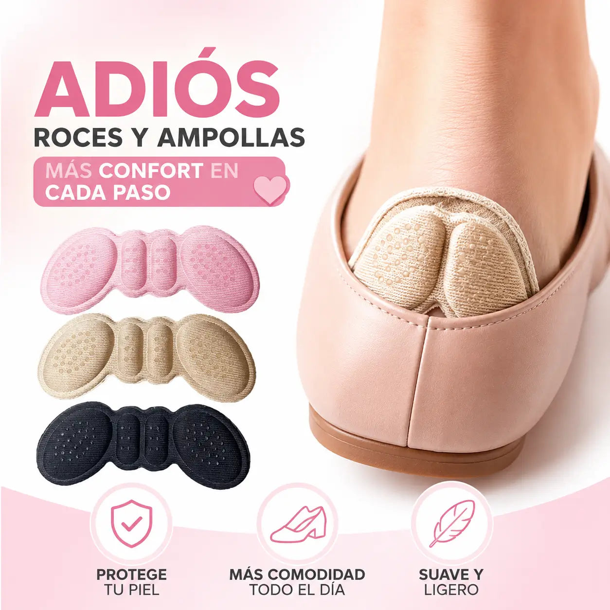 Heel Pads Premium: Adiós al Dolor, Hola al Confort!
