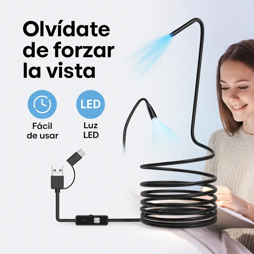 Endoscopio Camara Usb - Android,Pc y tipo C
