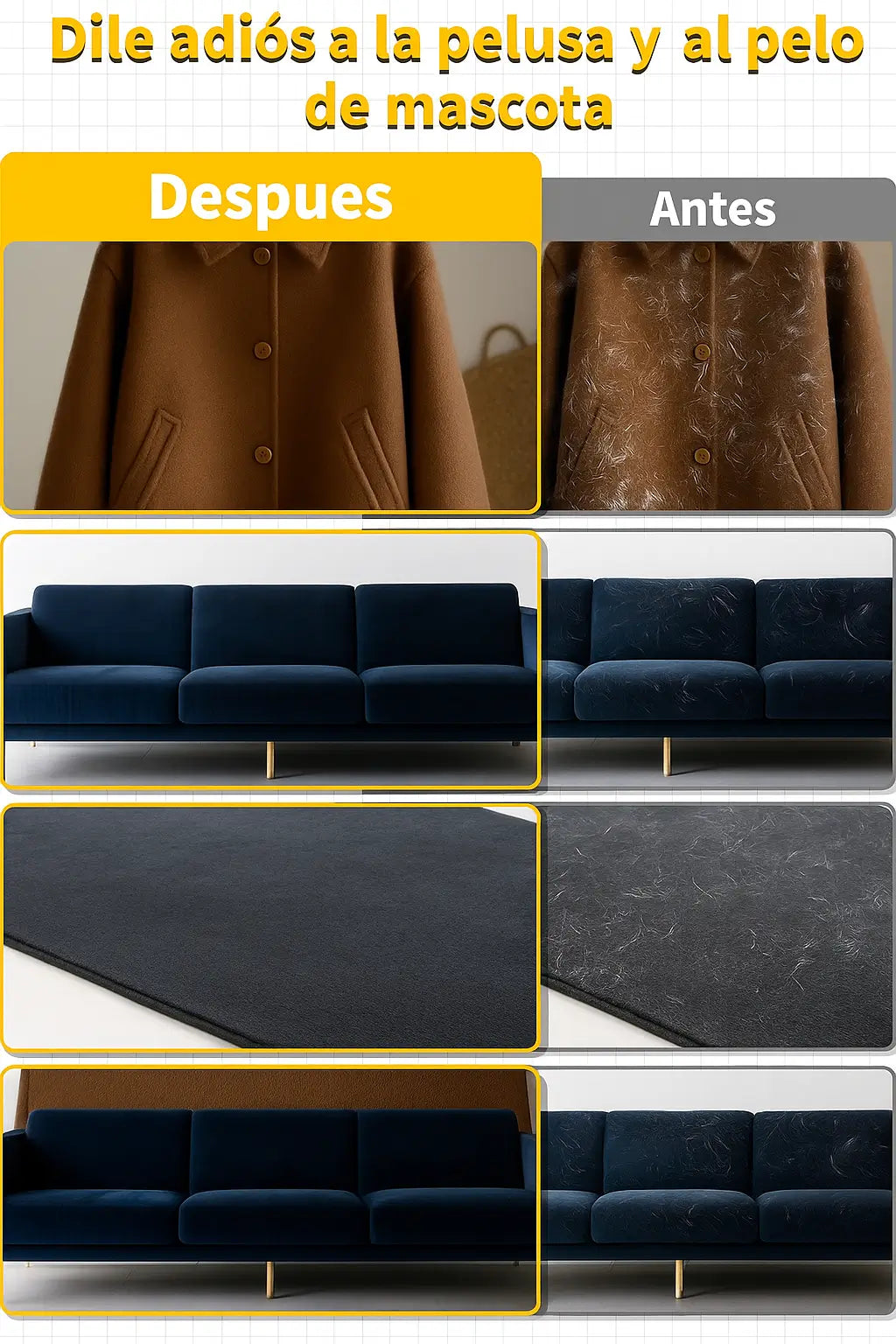 Guante Removedor de Pelo para Mascotas