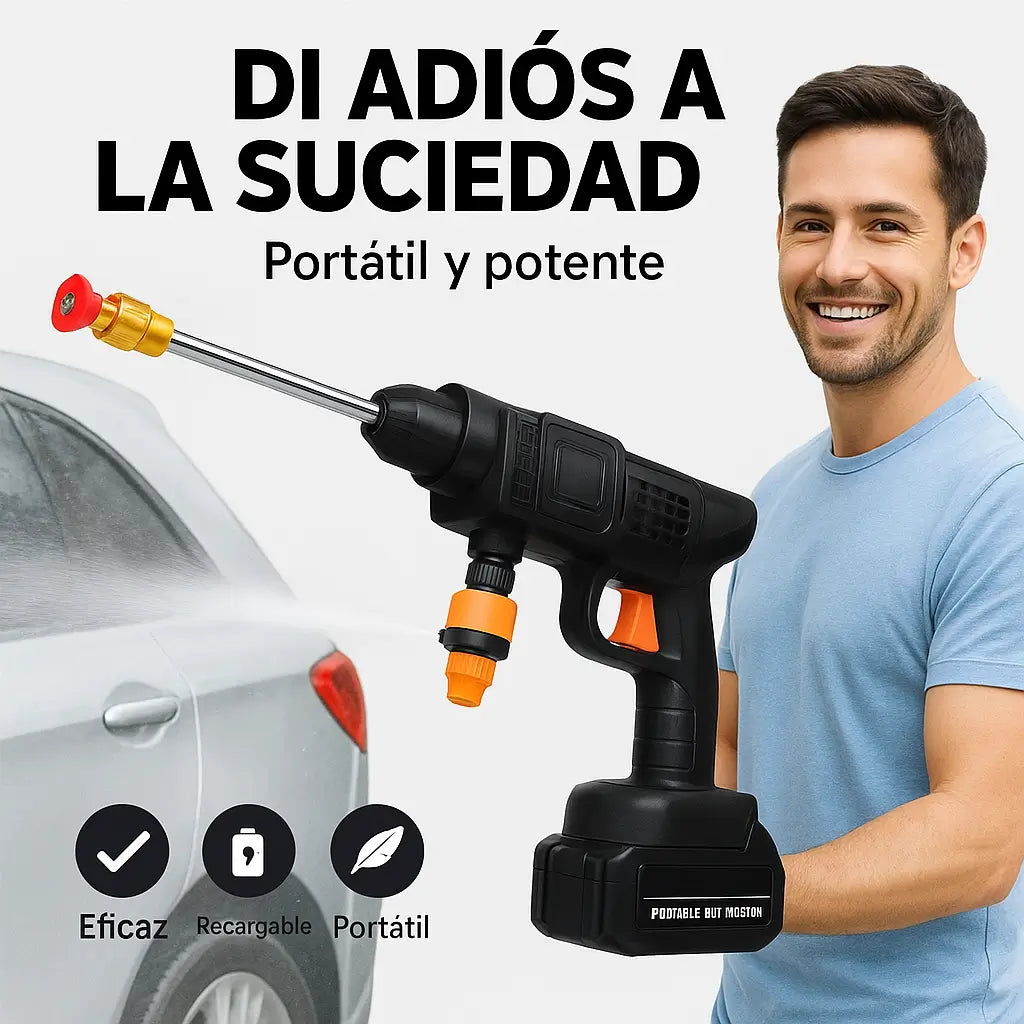 🚗 Limpieza profunda sin cables, sin enchufes y sin esfuerzo