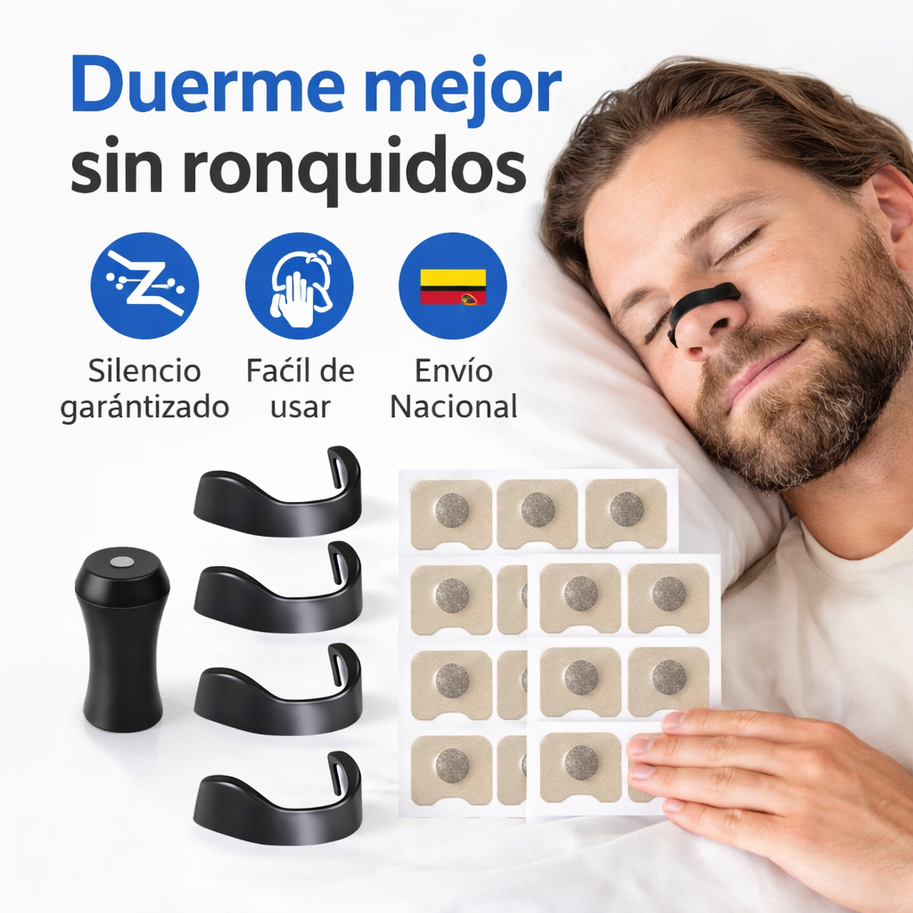 🚫 Dile adiós a los ronquidos incómodos sin máquinas ni pastillas I x 20 clips magneticos antirronquidos