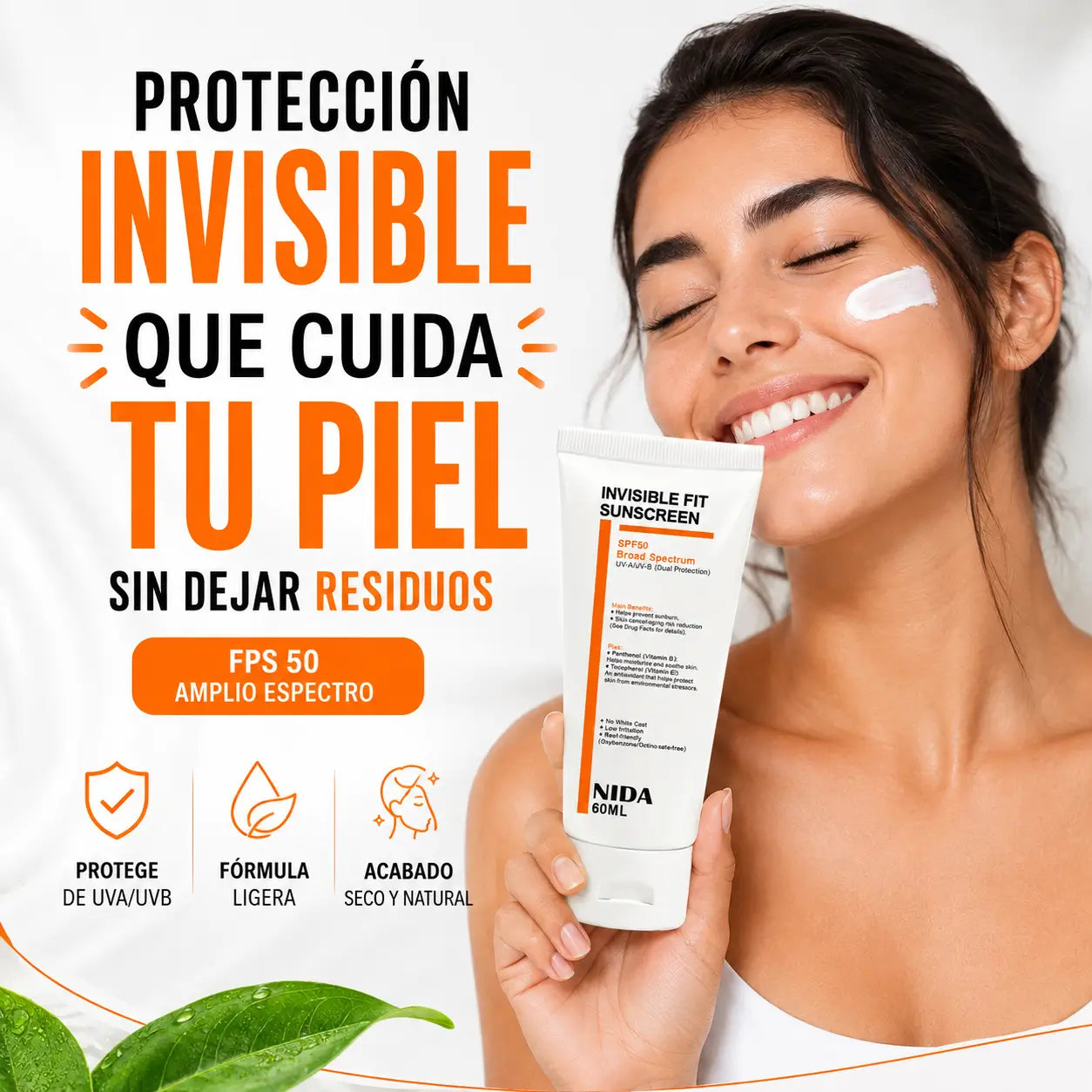 Bloqueador Coreano SPF50 ✨ Piel Uniforme y Luminosa