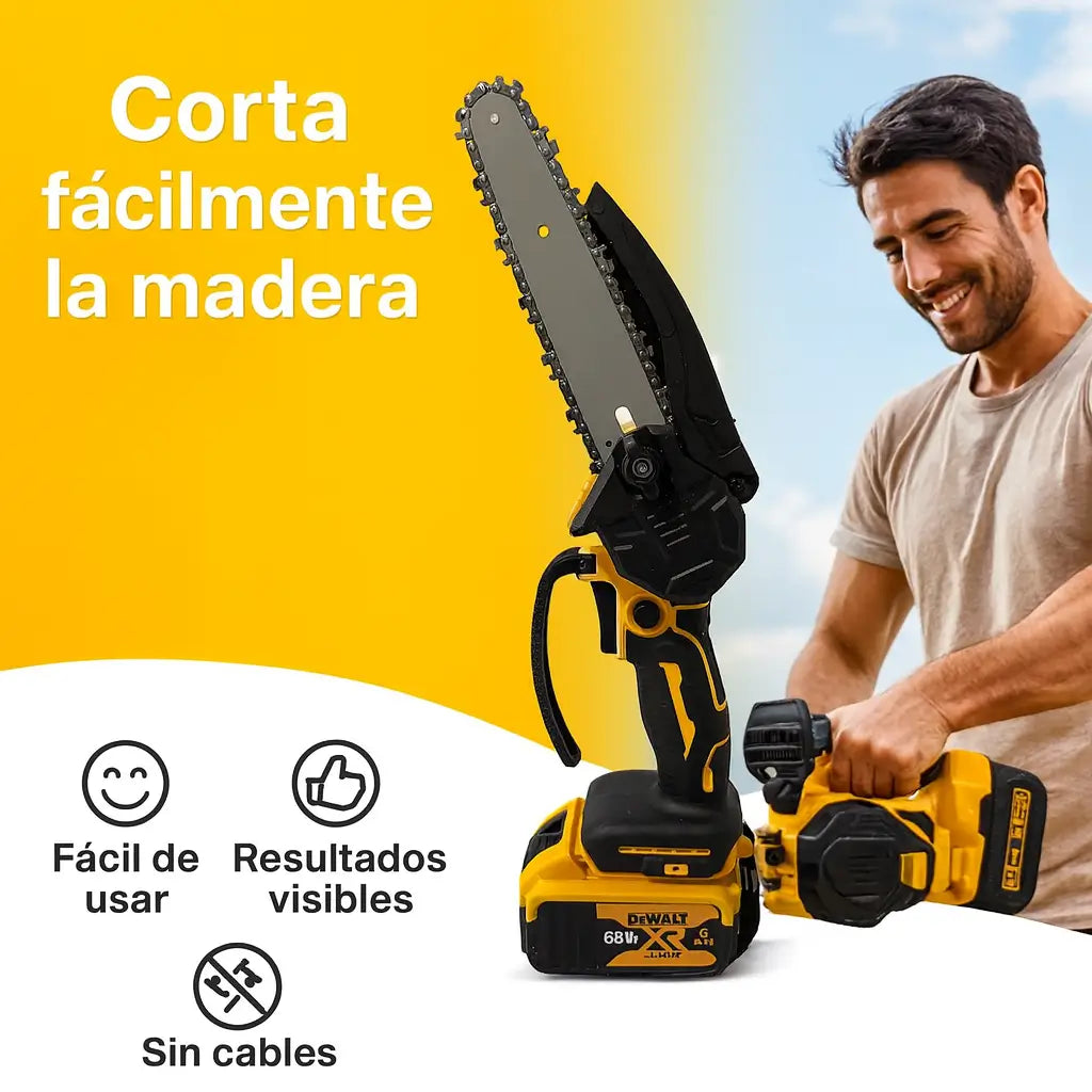 Potencia portátil: corta madera con potencia 68 V sin esfuerzo + 2 baterias