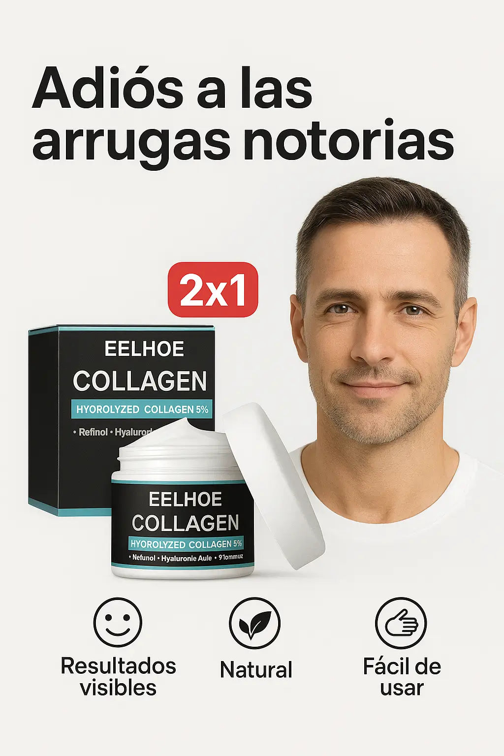 ✨ Crema Antiarrugas 2 x 1  – Rejuvenece y da firmeza visible