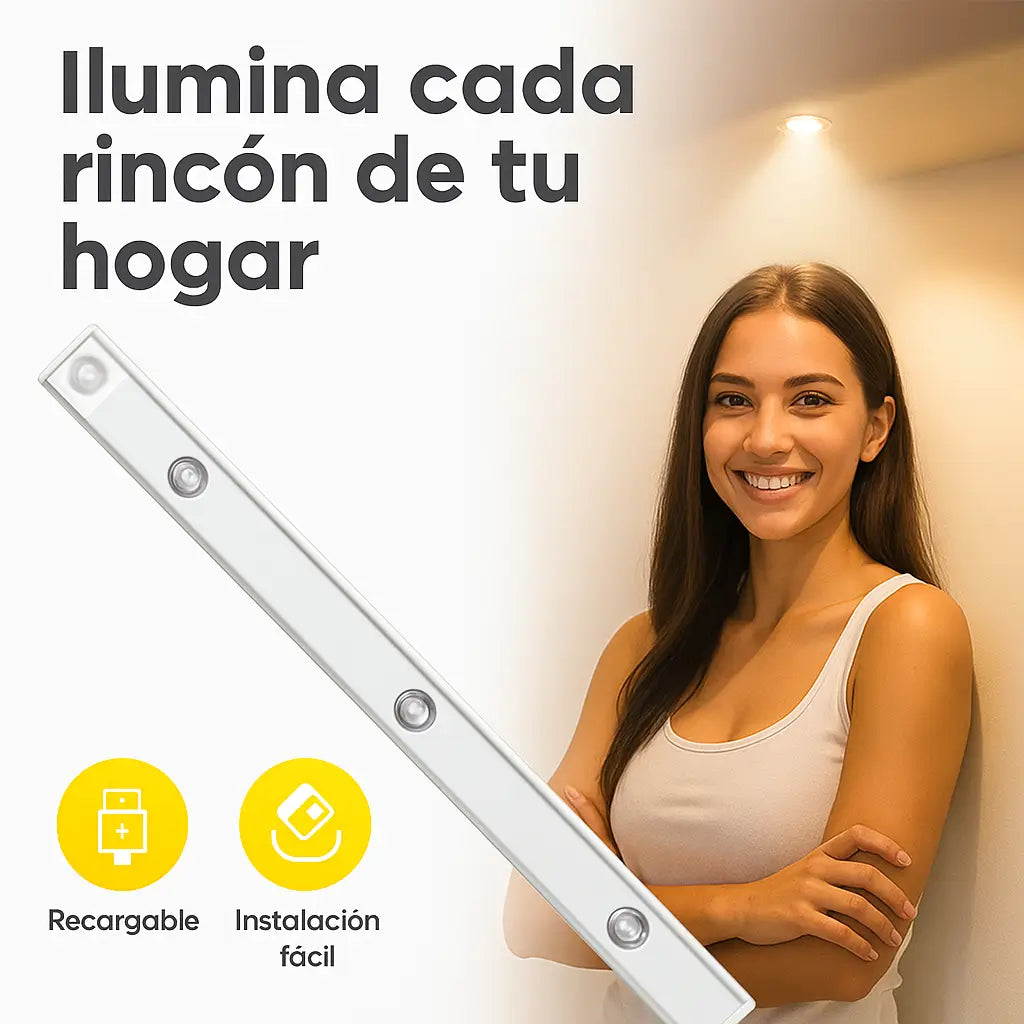 Lampara en Barra 60cm con Sensor