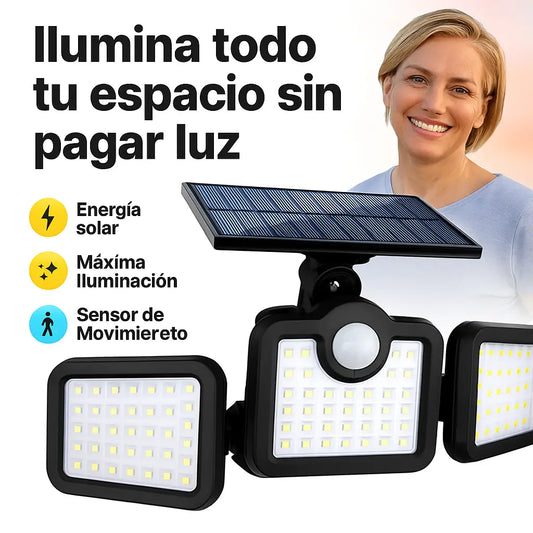 Lampara Solar 4 cabezas