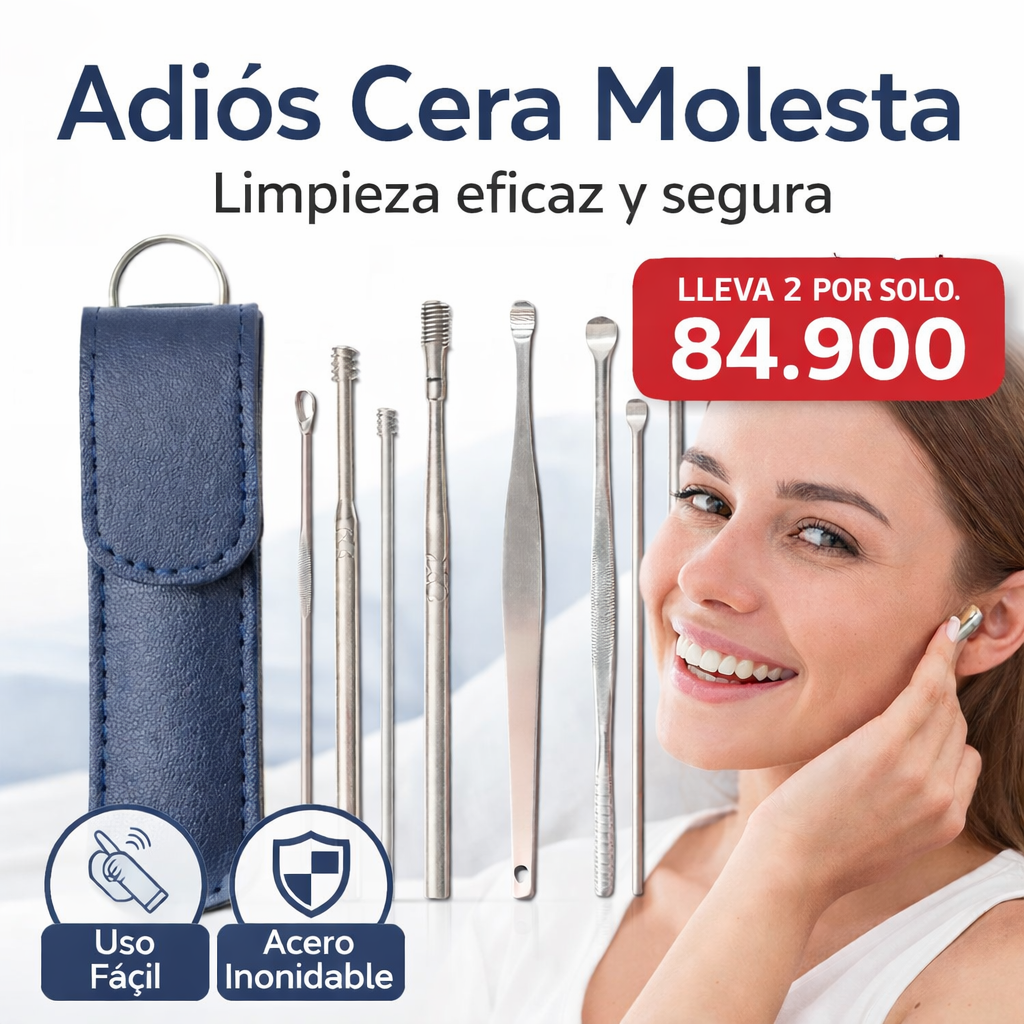 ✨ Limpieza de oídos precisa, segura y reutilizable