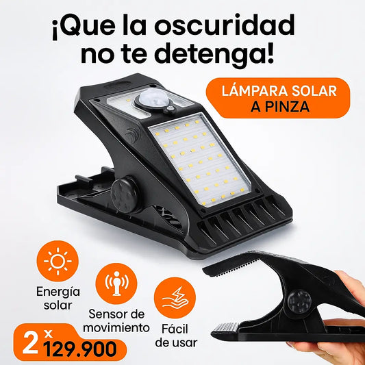 Lampara Solar Clip Portatil