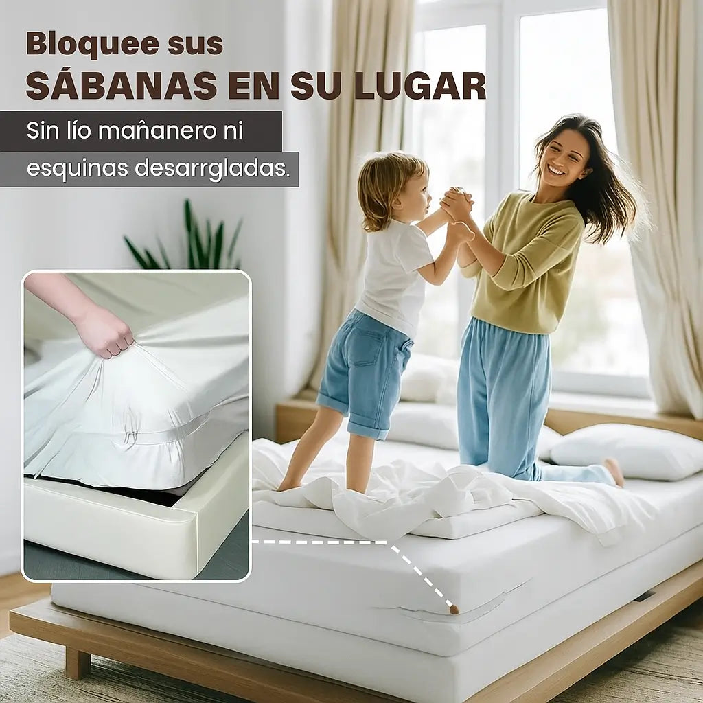 Sujetadores Invisibles para Sábanas – ¡Despídete de las sábanas sueltas!