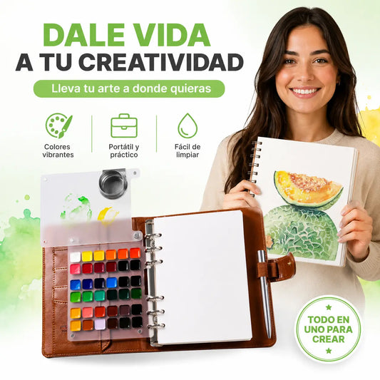Set de Viaje para Acuarela – Pinta Donde Quieras