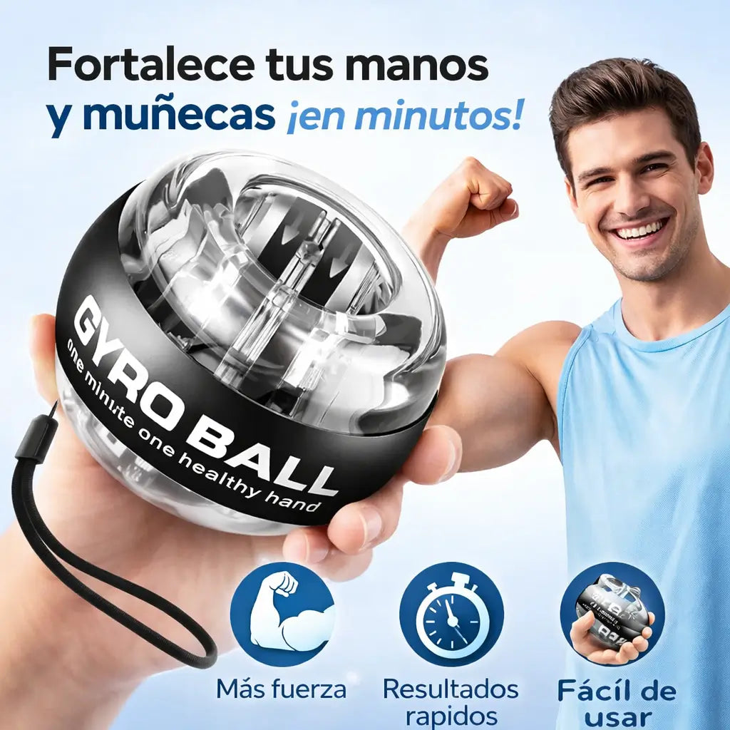 Gyro Ball – Ejercita tus Manos y Muñecas en Minutos al Día