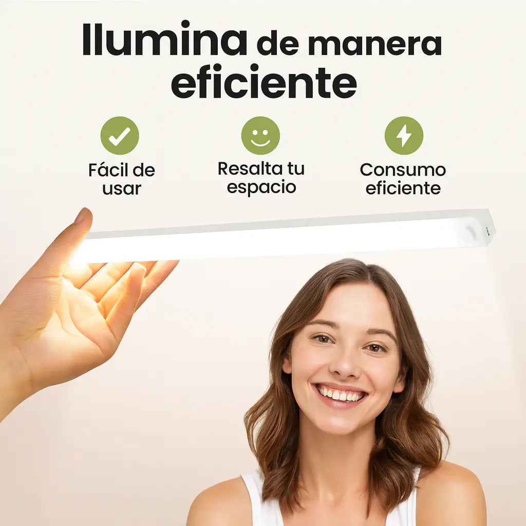 Barra Luz Led Recargable Con Sensor