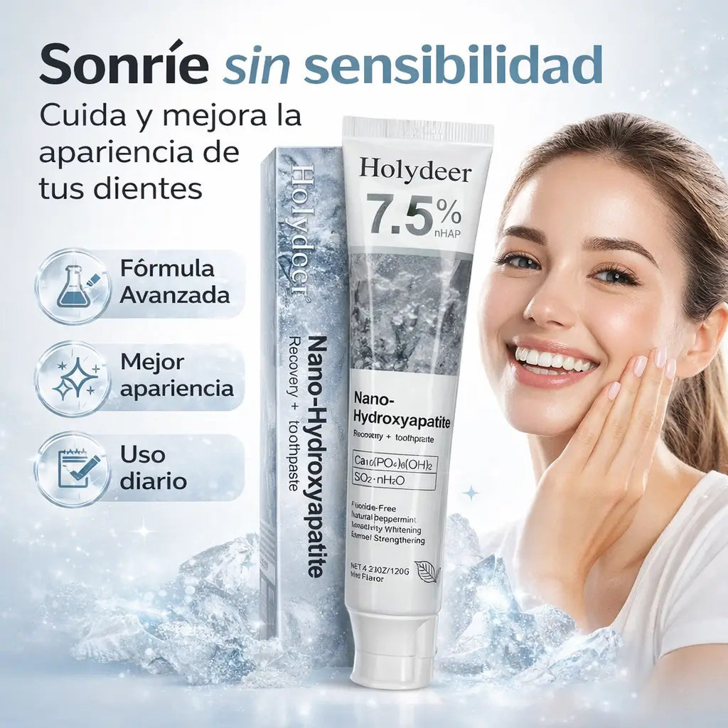 La pasta dental con hidroxiapatita que ayuda a fortalecer, proteger y mejorar la apariencia de tu sonrisa