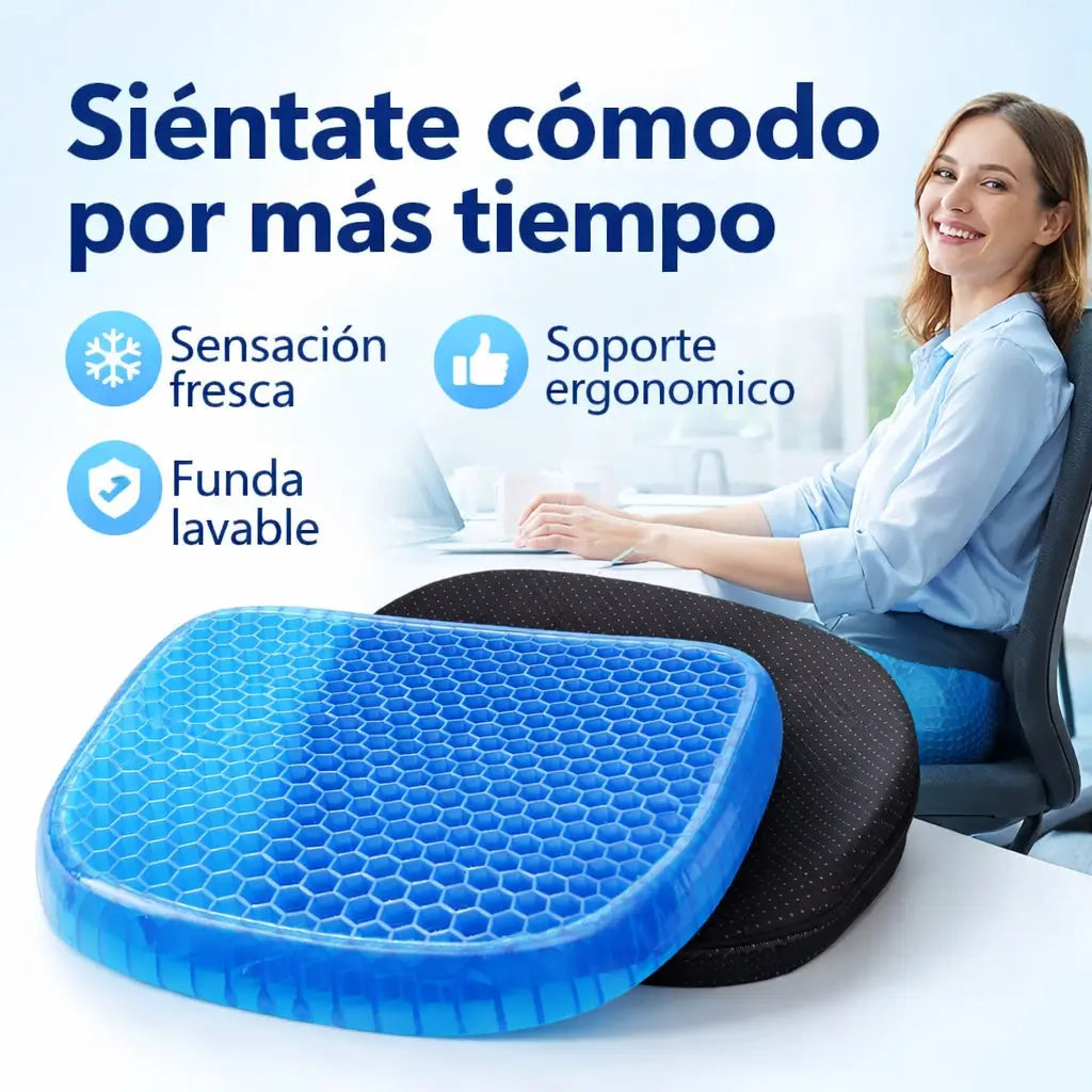 Cojín de Silicona - Convierte Cualquier Silla en un Asiento Cómodo y Fresco en Segundos