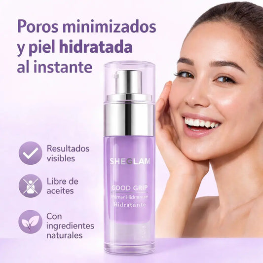 Sheglam Good Grip: Olvídate del maquillaje cuarteado y luce un rostro hidratado al instante.