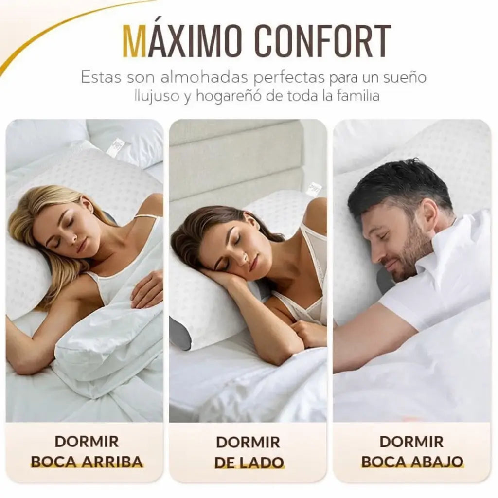Duerme Profundo, Despierta Sin Dolor: La Almohada Cervical que Tu Cuello Te Ruega Tener.