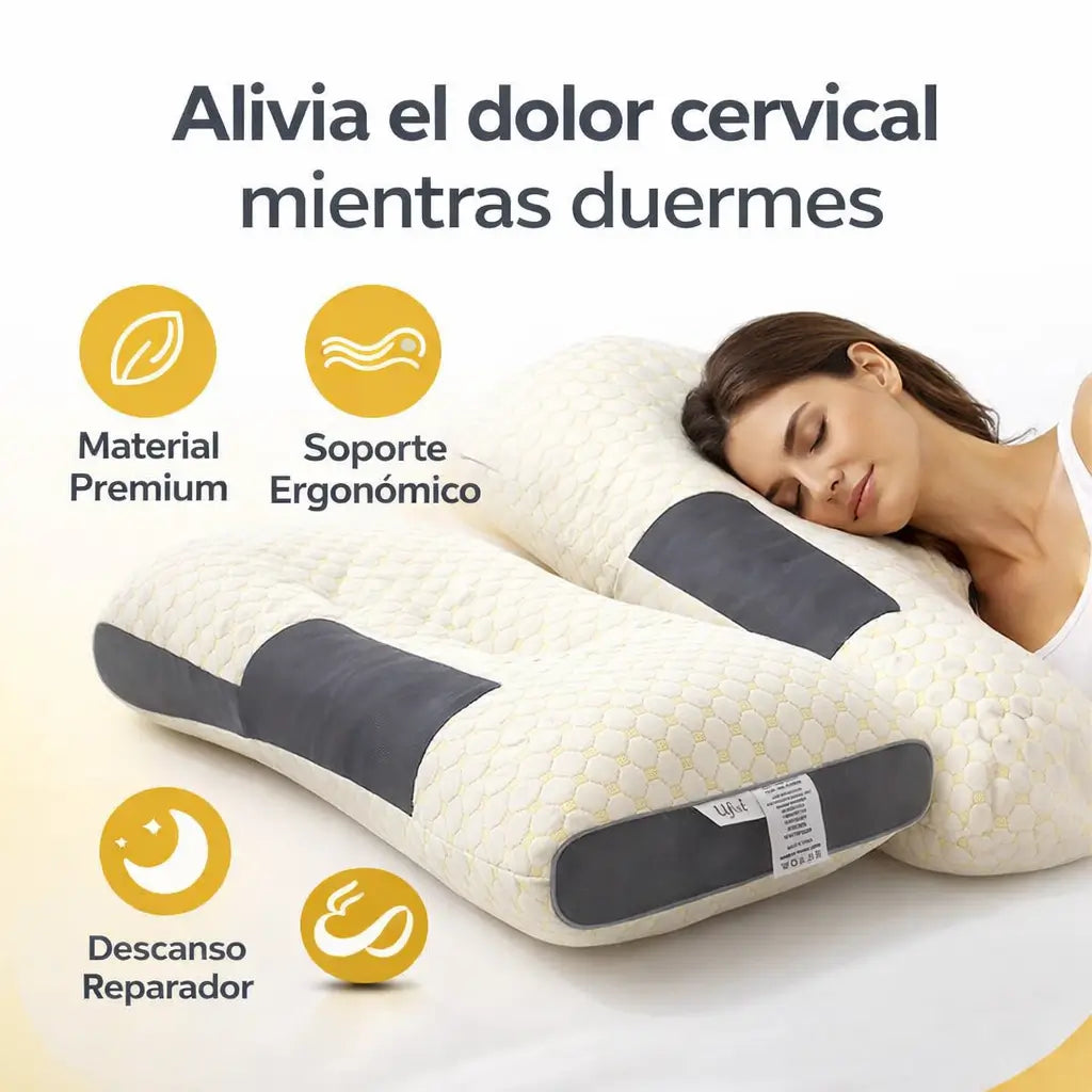 Duerme Profundo, Despierta Sin Dolor: La Almohada Cervical que Tu Cuello Te Ruega Tener.