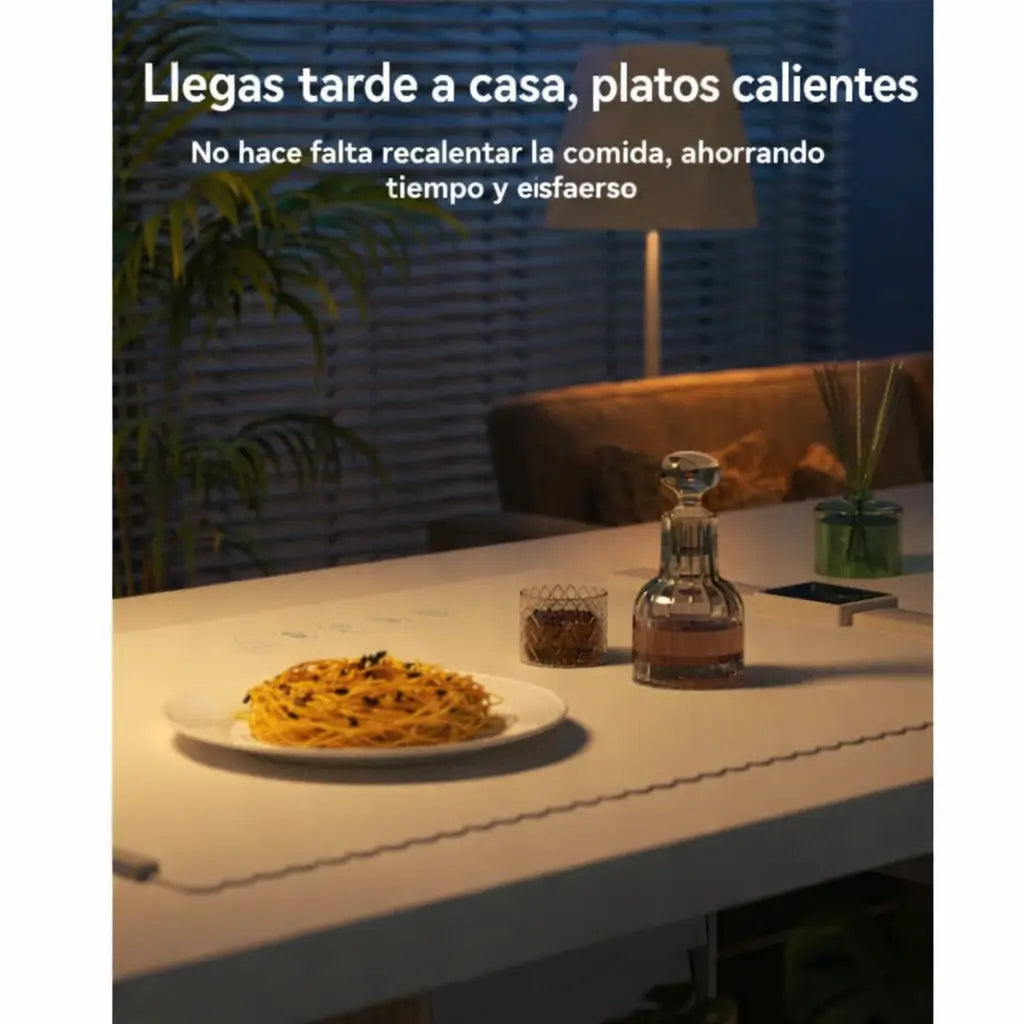¡Adiós a las Comidas Frías! Tapete Calefactor que Mantiene Tu Cena Caliente y Deliciosa Sin Esfuerzo