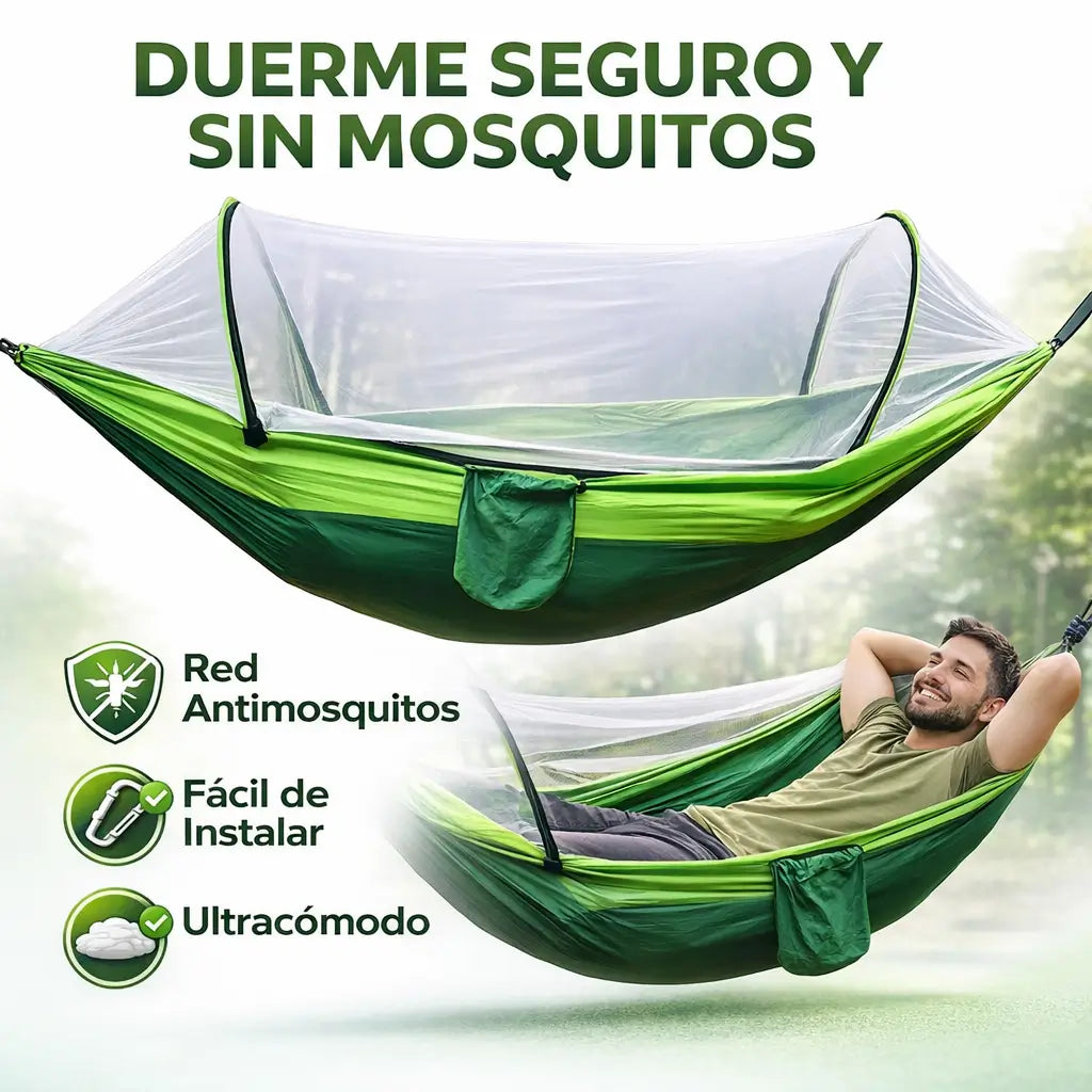 Hamaca con Mosquitero: Tu Escudo contra Mosquitos para Aventuras Sin Interrupciones