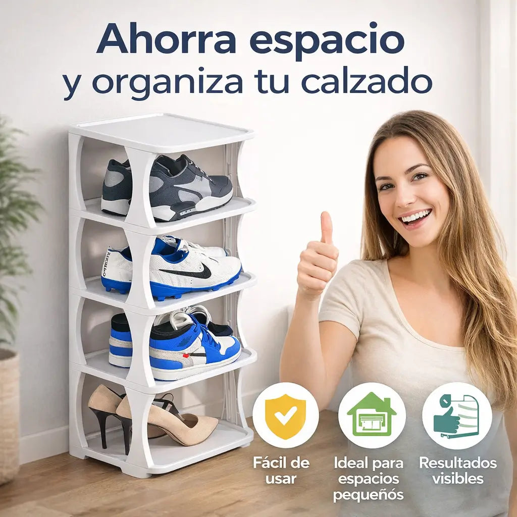 Organizador de zapatos: Dile adiós a la montaña de zapatos. Organización vertical de lujo en menos de 5 minutos