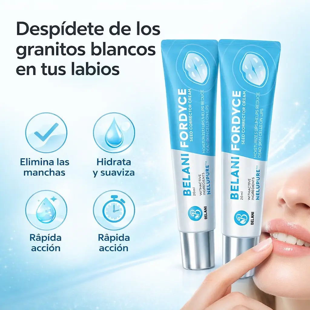 Dile adiós a la apariencia de los puntos blancos y la sequedad con la fórmula avanzada de Belani.