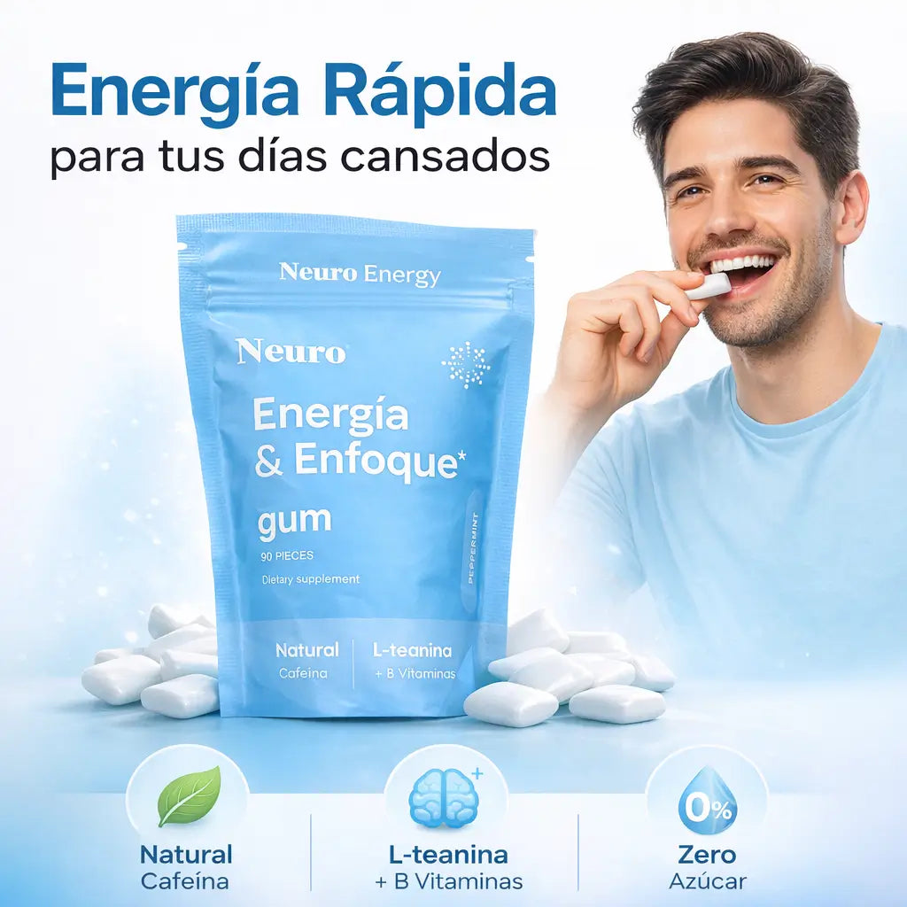 Paquete 90 unidades: Neuro Energy & Focus: Claridad mental instantánea para mentes que no se detienen.