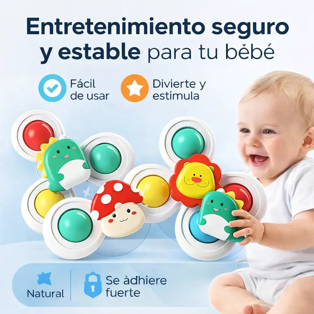 Combo x3 Spinners: Entretenimiento infinito que se pega a cualquier superficie