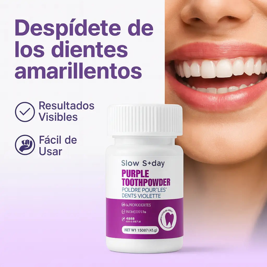💜 El Polvo Morado Que Neutraliza el Amarillo y Mejora Tu Sonrisa al Instante
