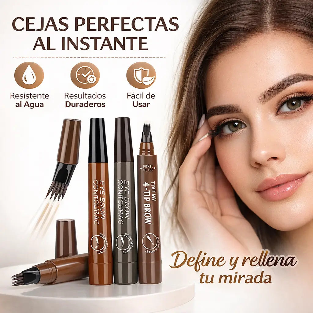Lapiz De Cejas: Dile adiós a las cejas vacías y sin forma con nuestro lápiz de efecto pelo a pelo.