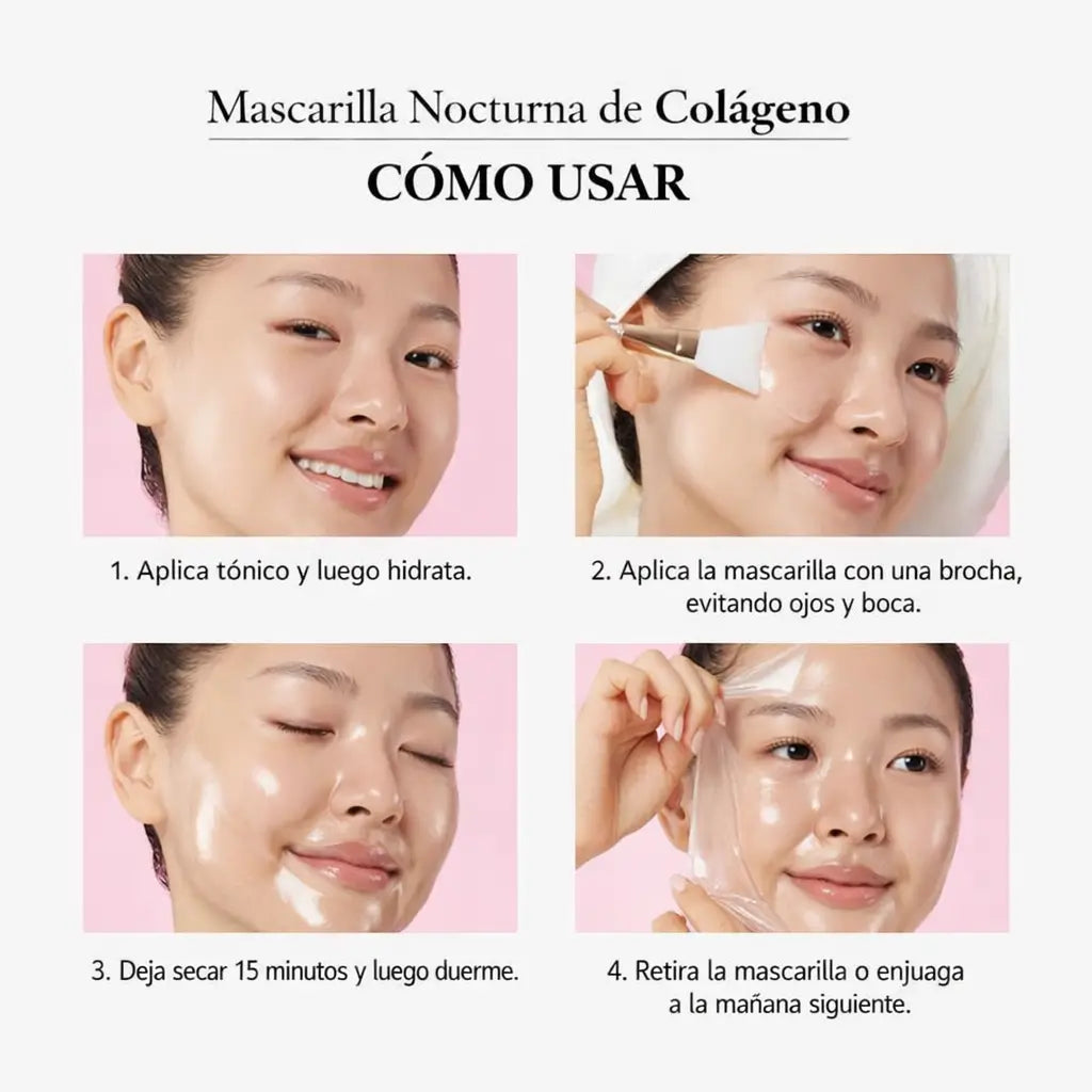 : COLLAGEN NIGHT WRAPPING: El tratamiento de colágeno que sella la juventud en tu piel (Incluye aplicador).