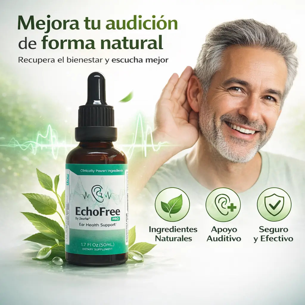 EchoFree 50 ML: Recupera el silencio y la paz que tus oídos necesitan hoy mismo.