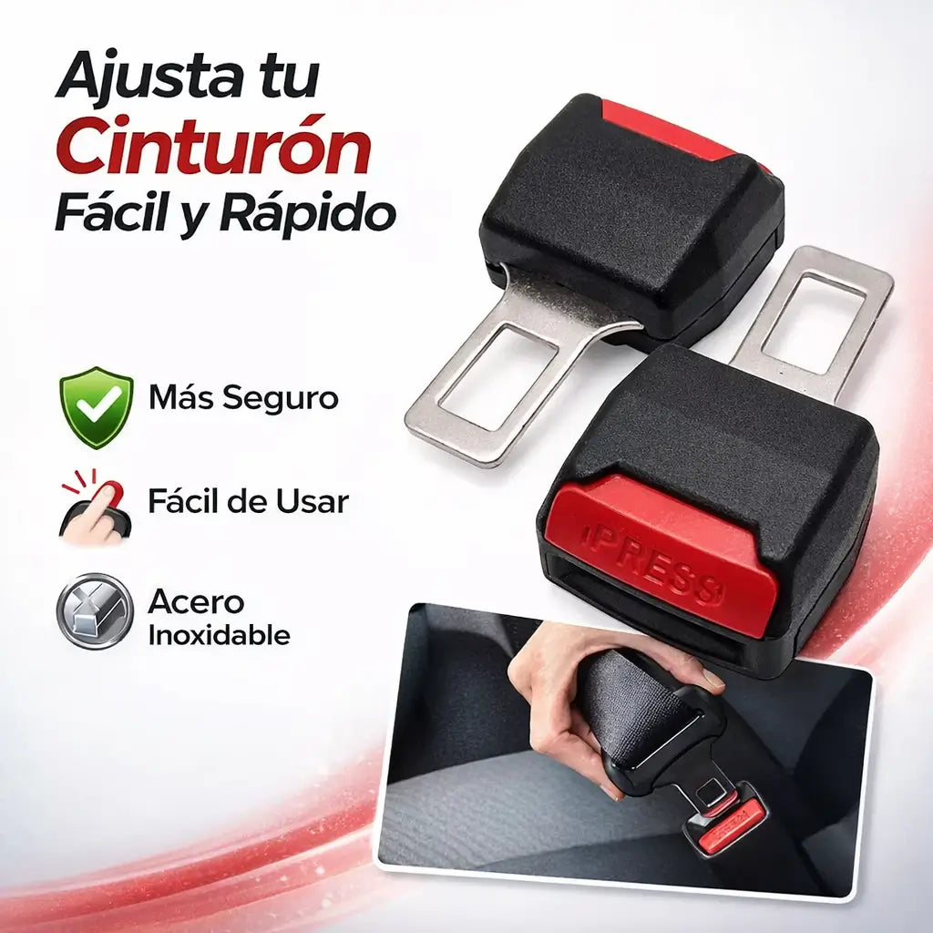 Extensor Cinturon De Seguridad Carro x2