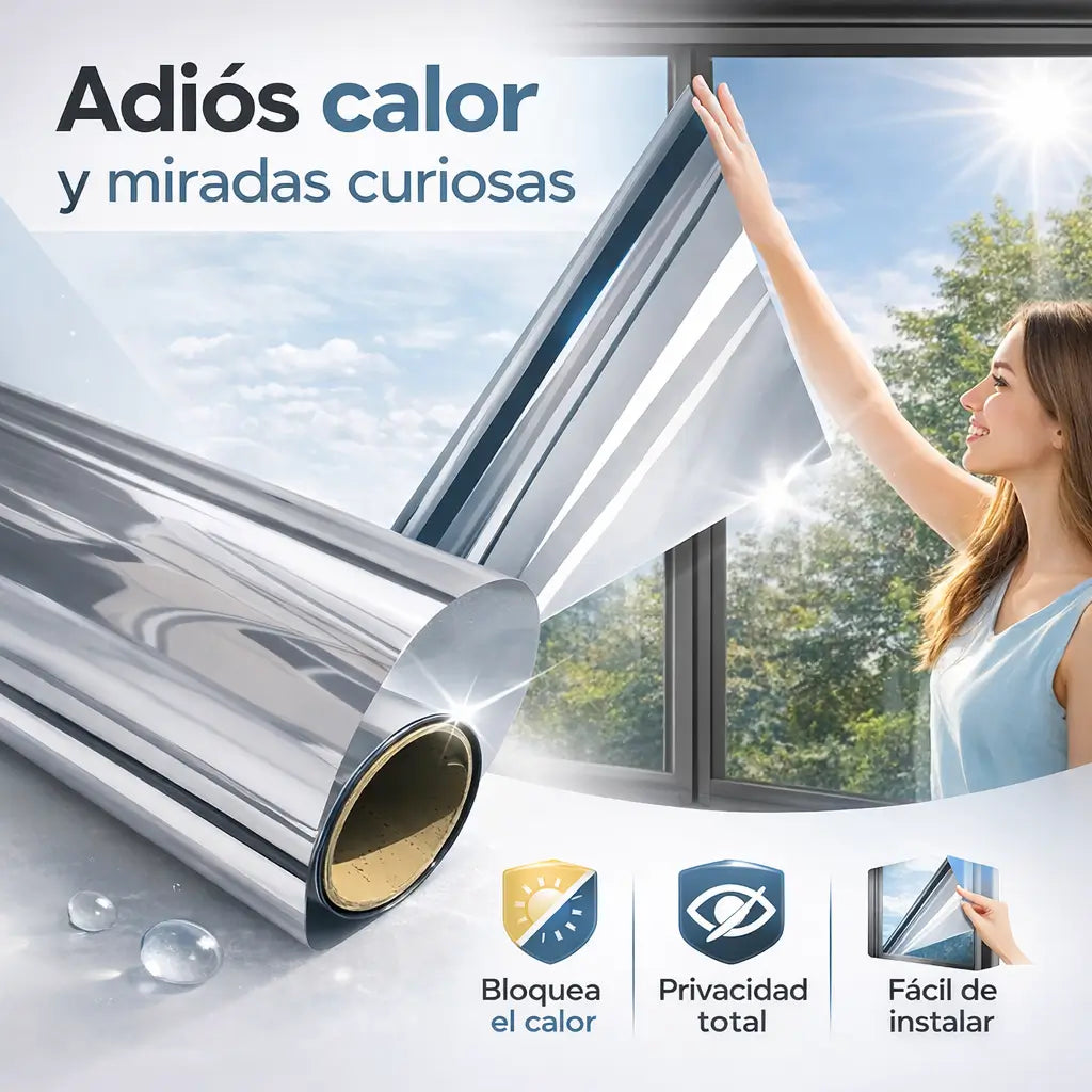 Polarizado: Privacidad Total y Frescura Extrema: El Escudo Térmico Pro para tus Ventanas.