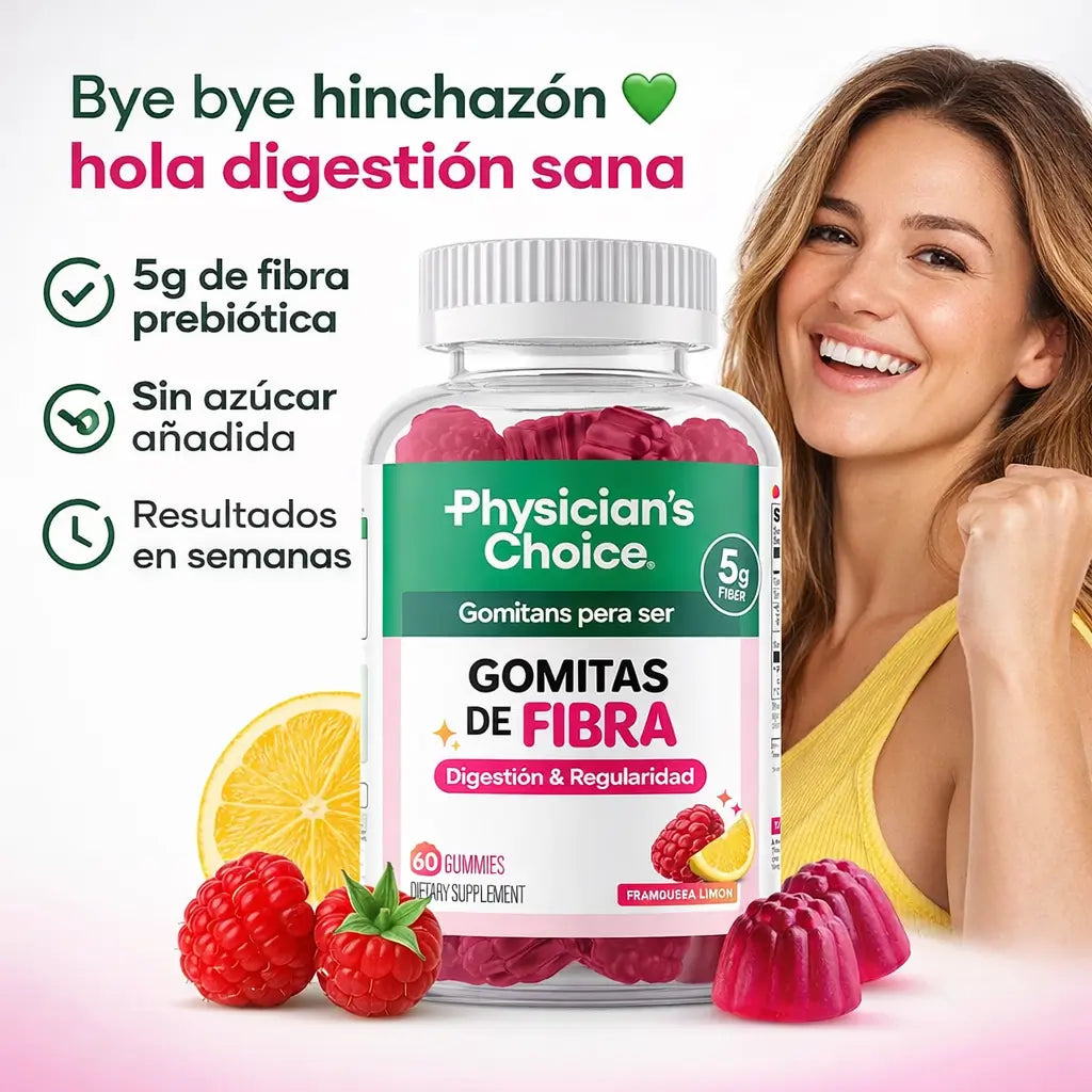 Gomitas Fiber Gummies: Recupera tu ligereza y regularidad con solo 2 gomitas al día.