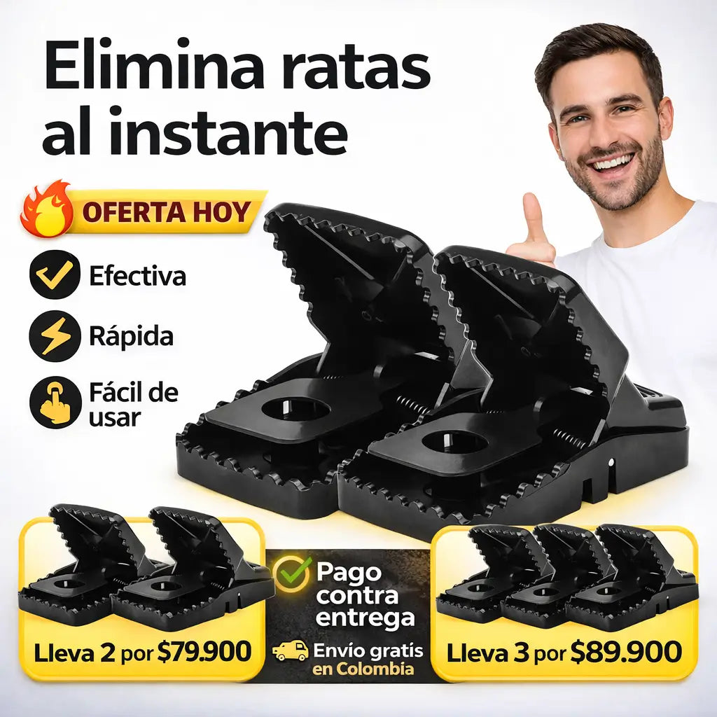 Trampa Ratas -Blindaje total contra roedores sin venenos peligrosos.
