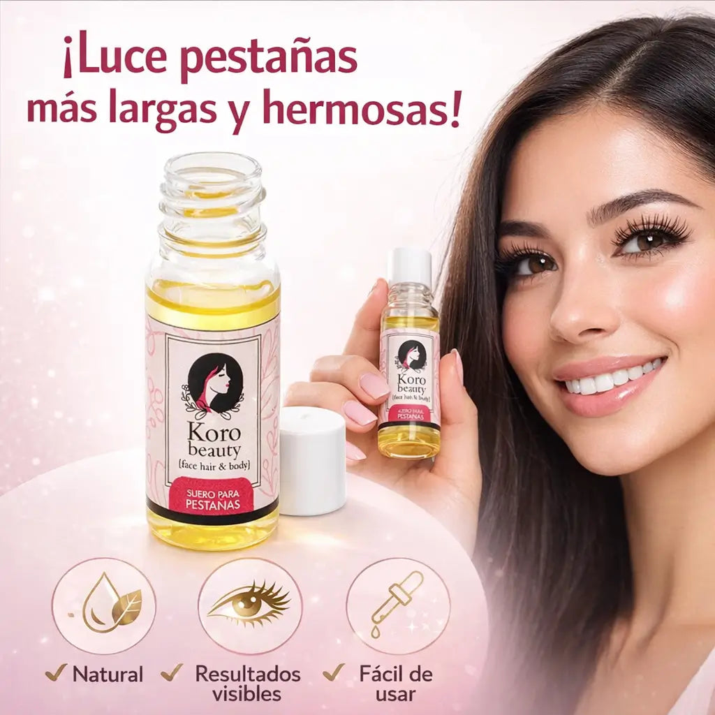 Koro Beauty Serum: Olvídate de las pestañas postizas y luce una mirada natural y seductora.