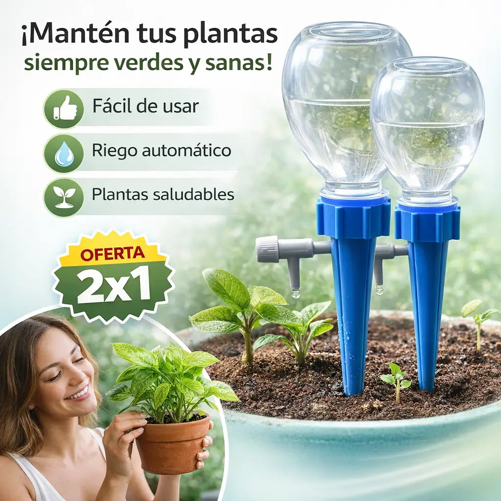 Riego por Goteo Automático de Instalación en 30 Segundos: Mantén tu jardín radiante 24/7 sin mover un solo dedo