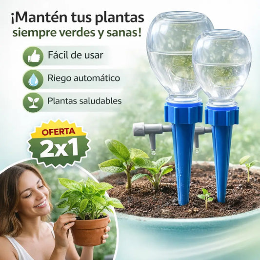 Riego por Goteo Automático de Instalación en 30 Segundos: Mantén tu jardín radiante 24/7 sin mover un solo dedo